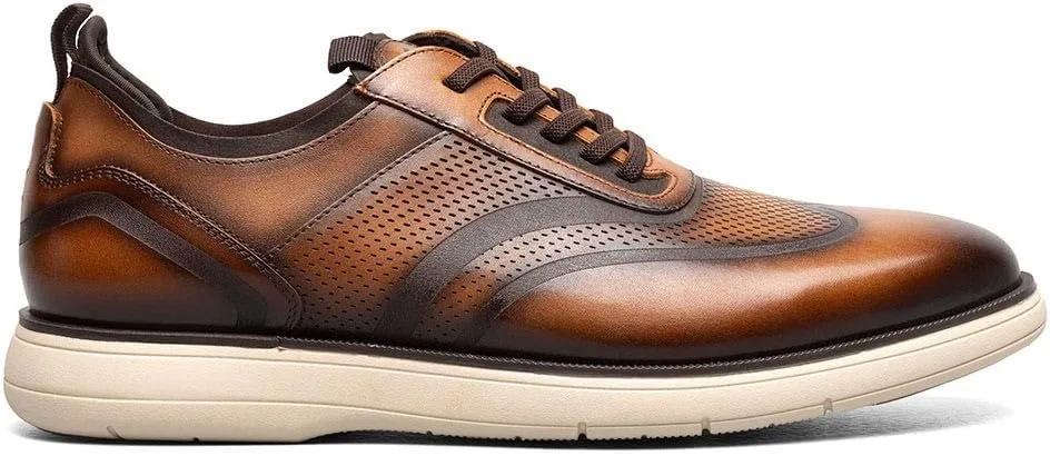 Туфли Stacy Adams Herren Edgewood Wingtip Elastic Lace Oxford, Cognac — фото 4