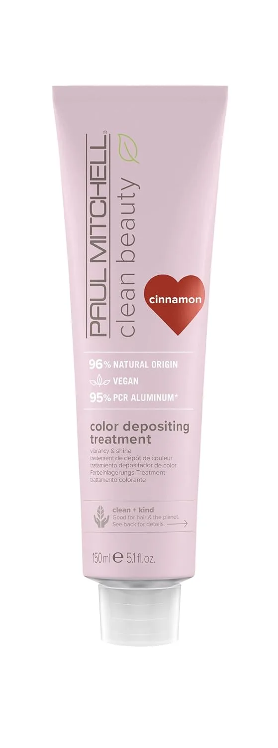 Средство для окрашивания волос Paul Mitchell Clean Beauty Color-Depositing Treatment: освежает и защищает окрашенные волосы. 151 мл (1 шт.), Cinnamon