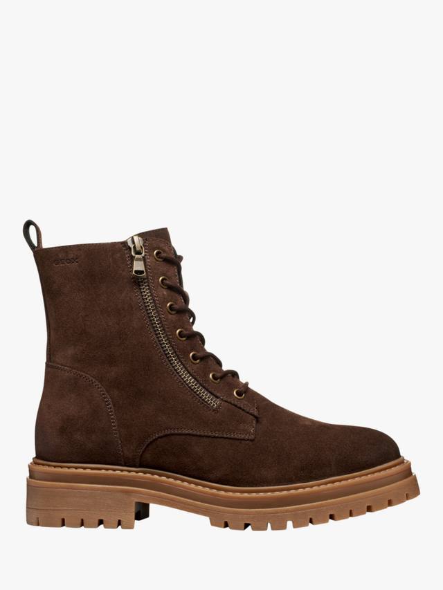 Iridea замшевые ботинки до щиколотки Geox, Dark Brown