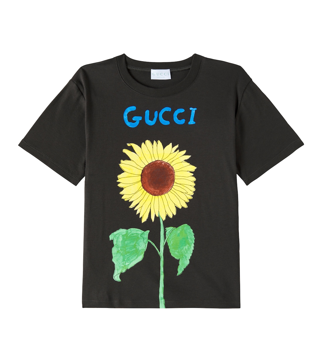 

Футболка из хлопкового джерси с принтом x Naon Jeong Gucci Kids, Dusty Grey Mc