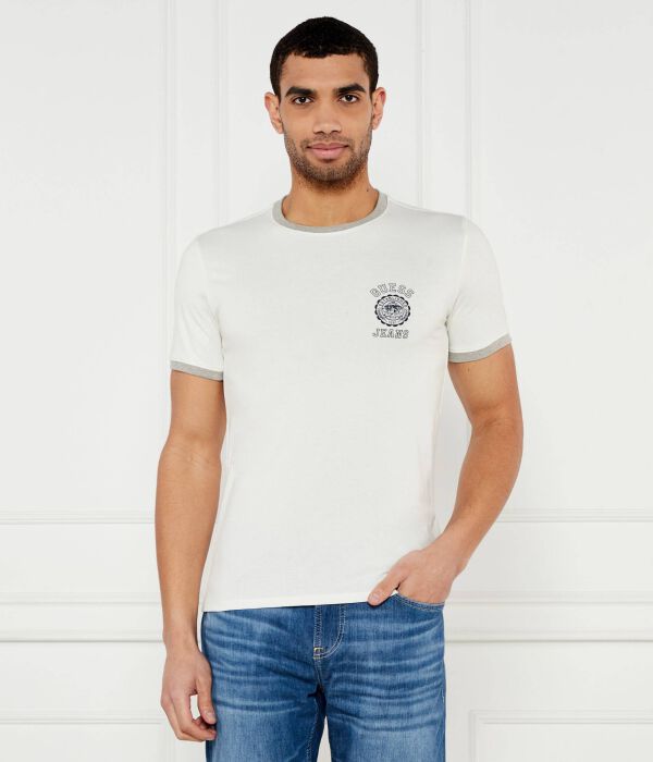 

Футболки Slim fit Guess Jeans, экрю