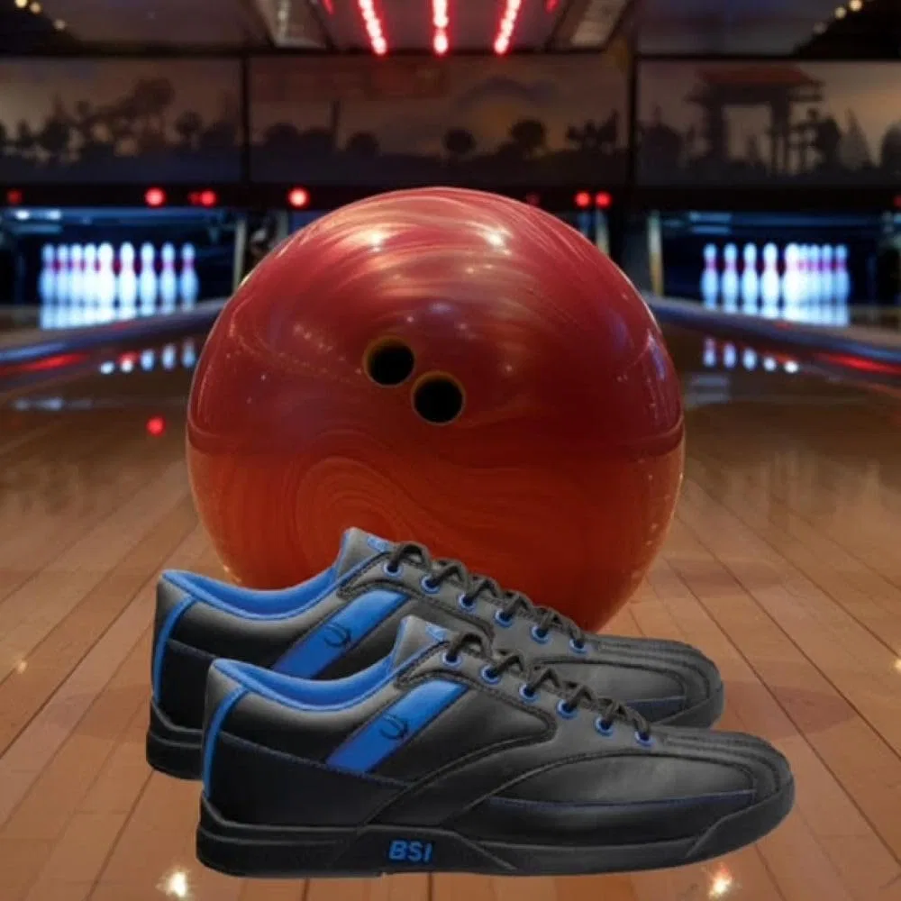 Мужские спортивные ботинки для боулинга BSI BSI BOWLER'S SUPERIOR INVENTORY, INC., Black Blue — фото 2