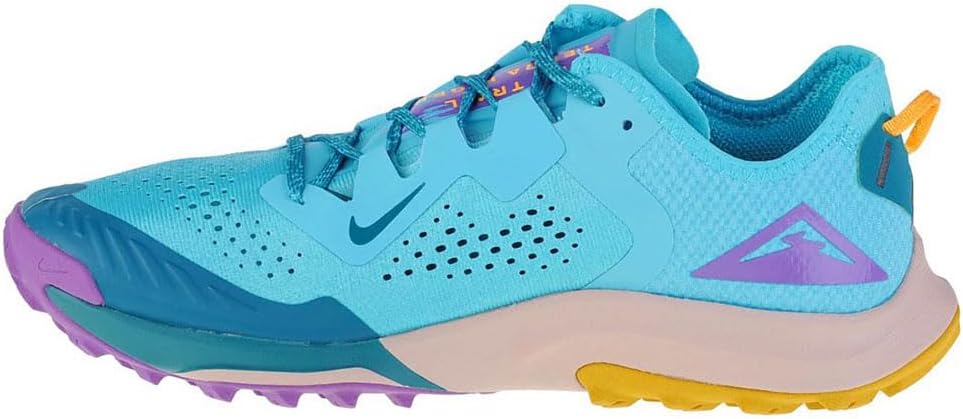 Мужские беговые кроссовки Nike, белый/синий/бирюзовый/золотой — фото 3