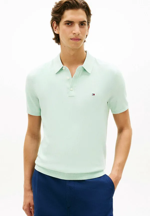 Рубашка-Поло стандартного кроя из трикотажа. Tommy Hilfiger, Minty Essence Heather