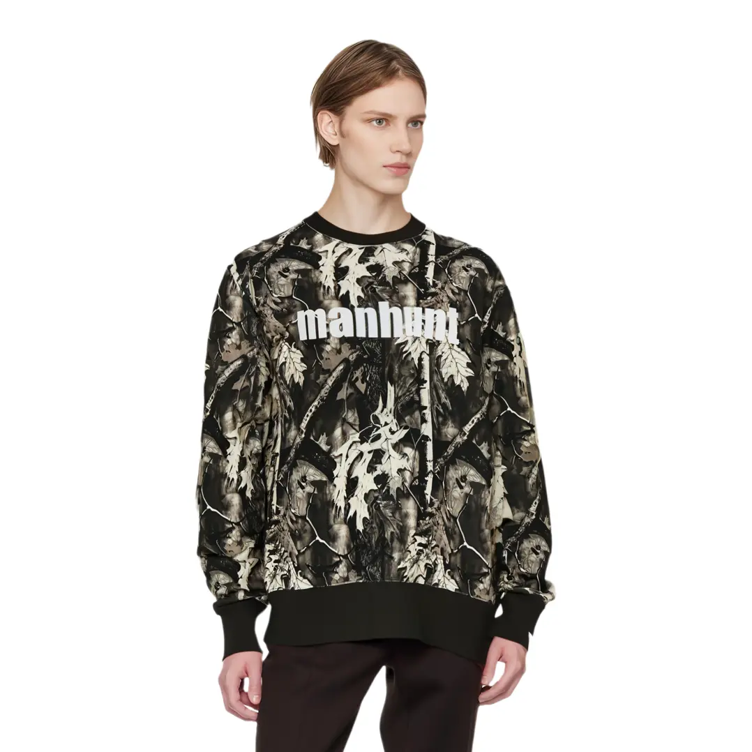 Bape Forest Camo Wide Crewneck A BATHING APE, Бежево-желтый — фото 4