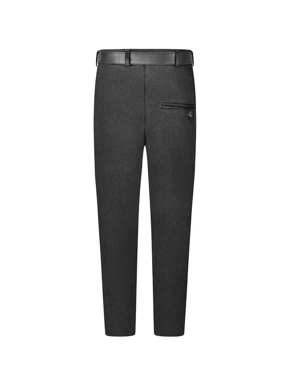 Брюки с поясом и заглаженными краями Zeco Schoolwear Kids, серый — фото 2