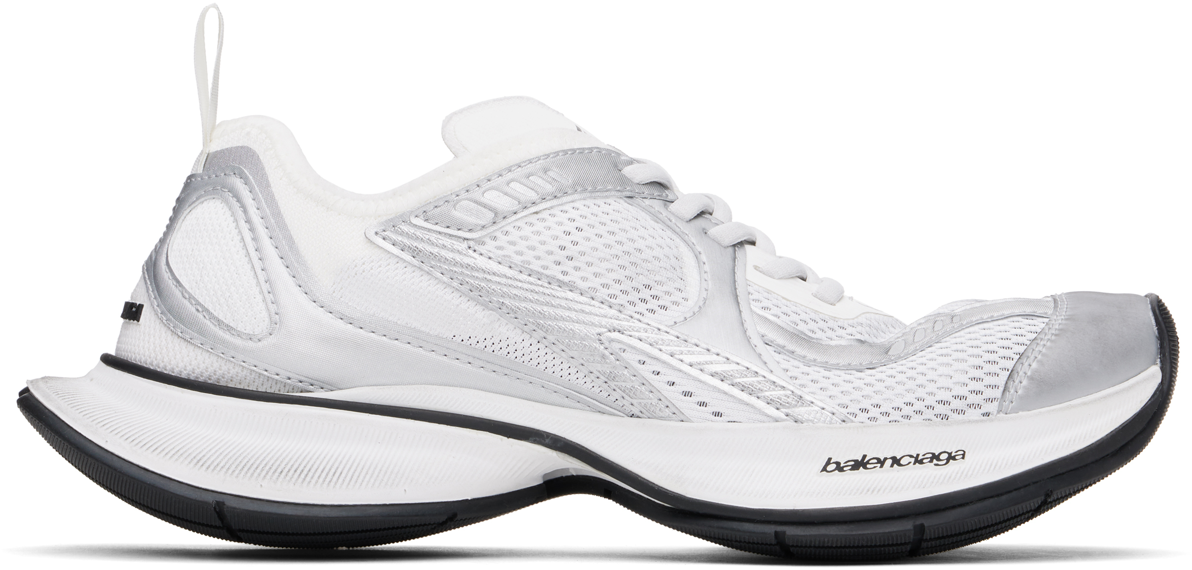 

Кроссовки Circuit белого и серебристого цветов Balenciaga, белый/серебряный