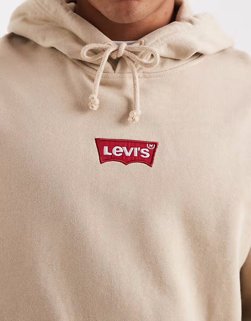 Толстовка свободного кроя с логотипом на спине, цвет «кремовый» Levi'S — фото 4