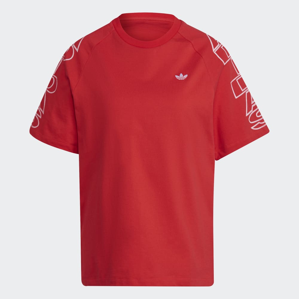 

Футболка Adidas Loose adidas Letter Tee, цвет Vivid Red