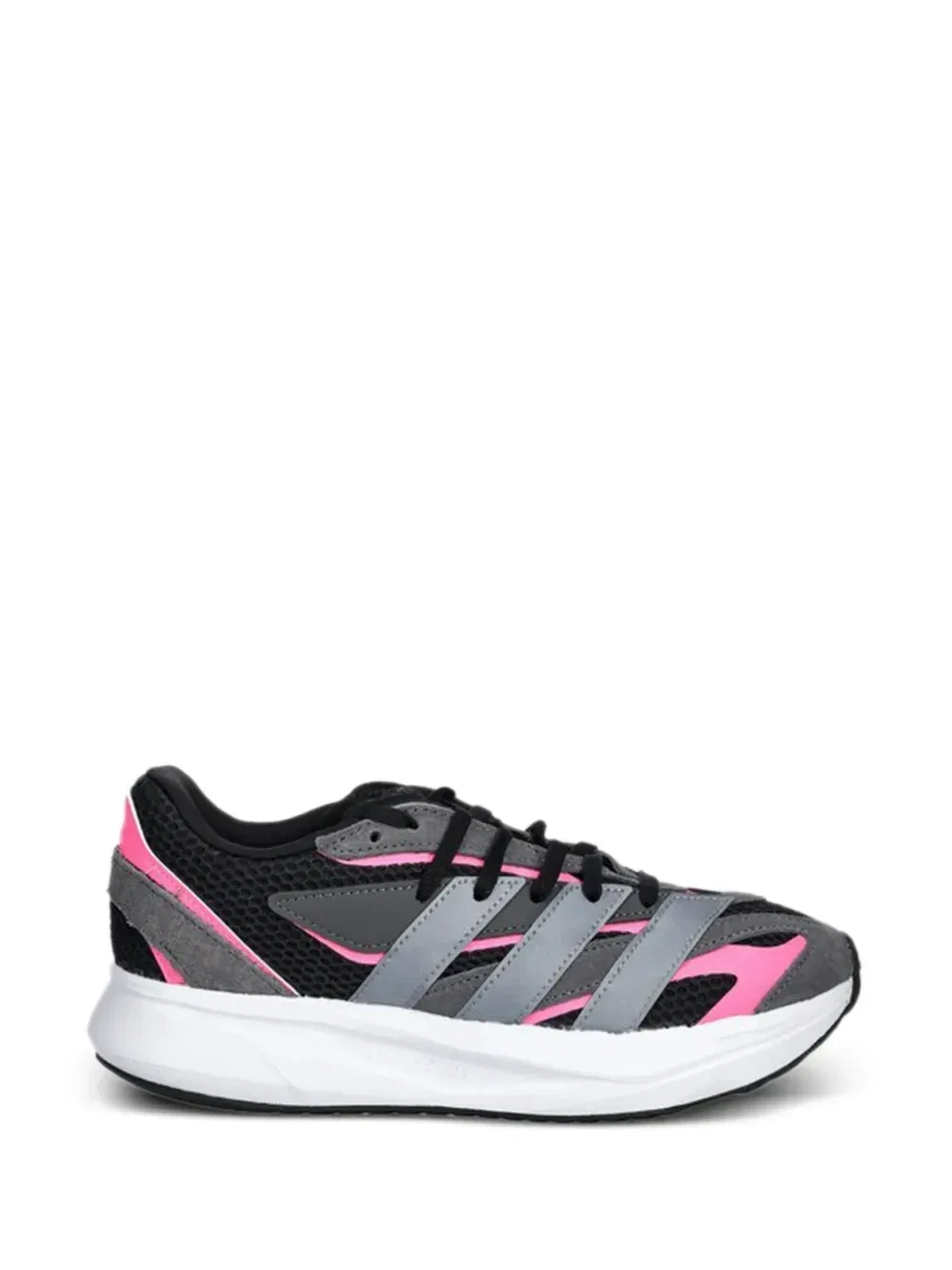 Кроссовки на шнуровке Lightblaze Adidas Kids, черный — фото 2