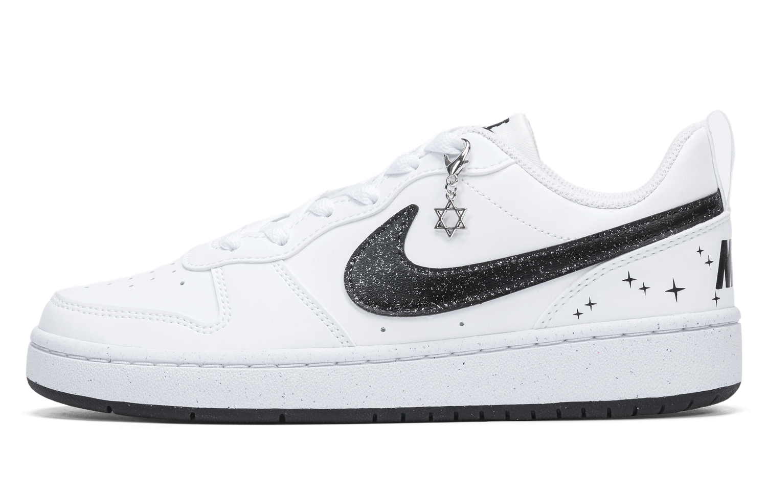Court Borough Slip Resistant, Abrasion Resistant, Lightweight Cushioning, Breathable Low top Nike, белый черный (special shopping bag) — фото 3