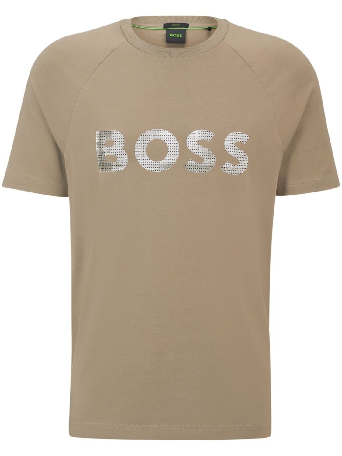 

BOSS футболка из джерси с логотипом, зеленый