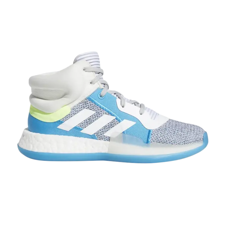 

Кроссовки Adidas Marquee Boost J 'Grey Shock Cyan', серый