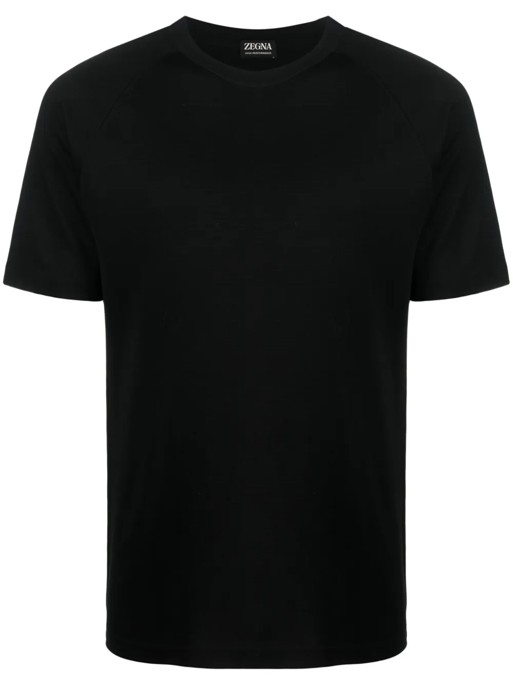 

Шерстяная футболка с короткими рукавами Zegna, черный