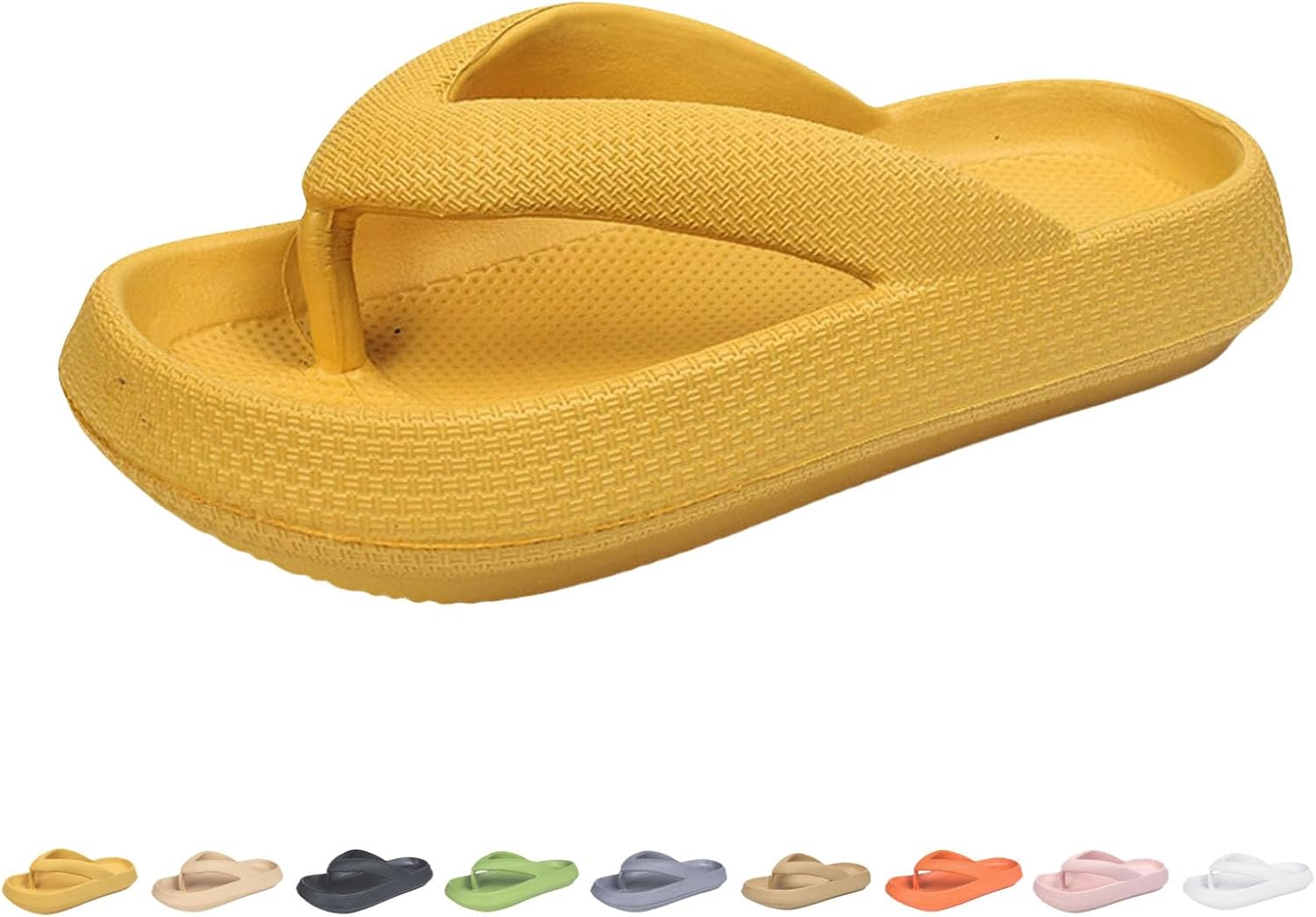 

Женские сланцы Cloudies, мягкие сандалии сандалии для ванной, спа и прогулок, комфортные сланцы из ЭВА Generic, желтый