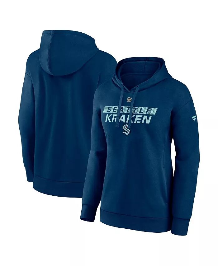 

Женская флисовая толстовка с капюшоном Seattle Kraken Authentic Pro Core Primary Navy Fanatics