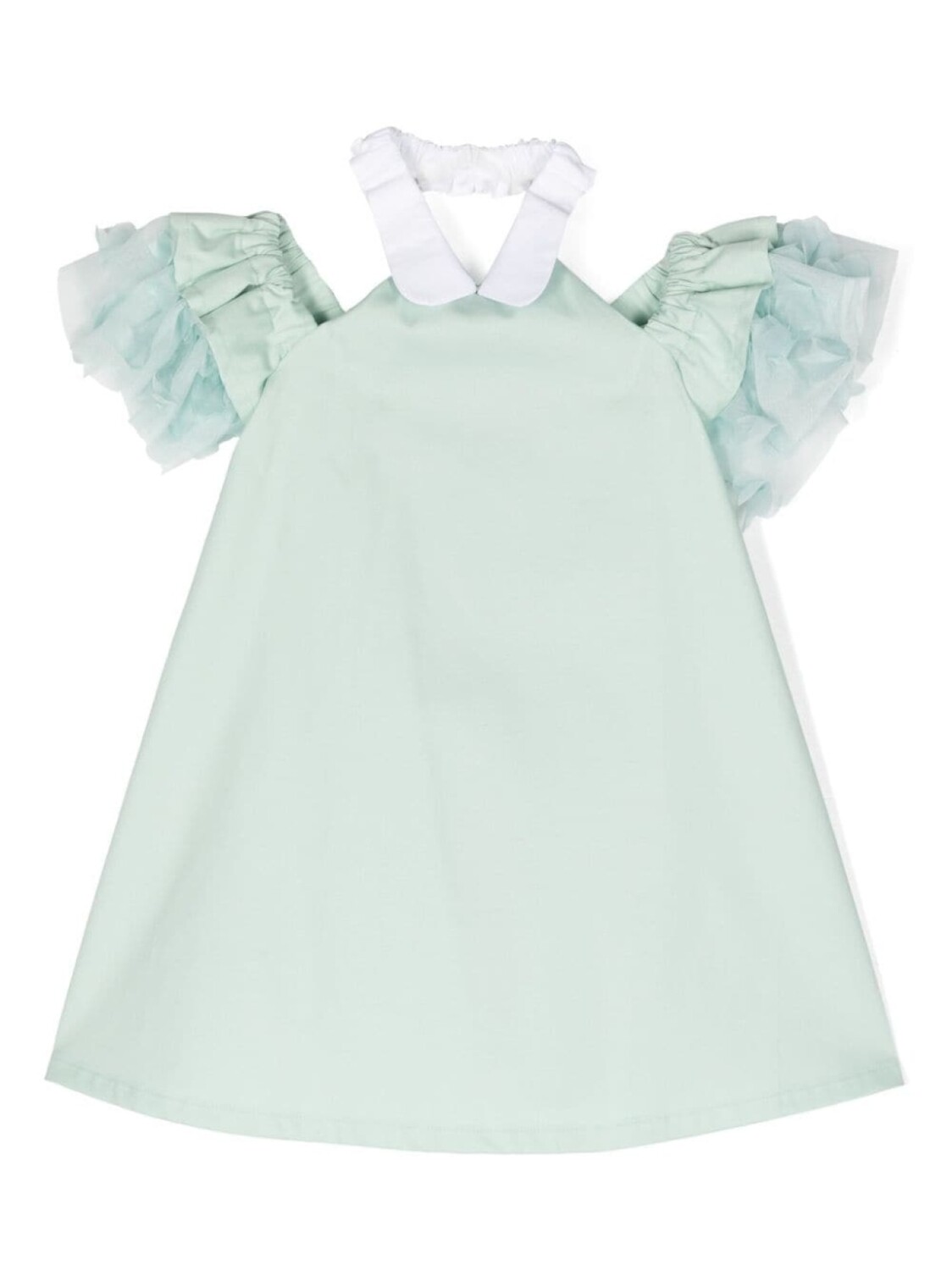 

Simonetta платье с оборками, зеленый