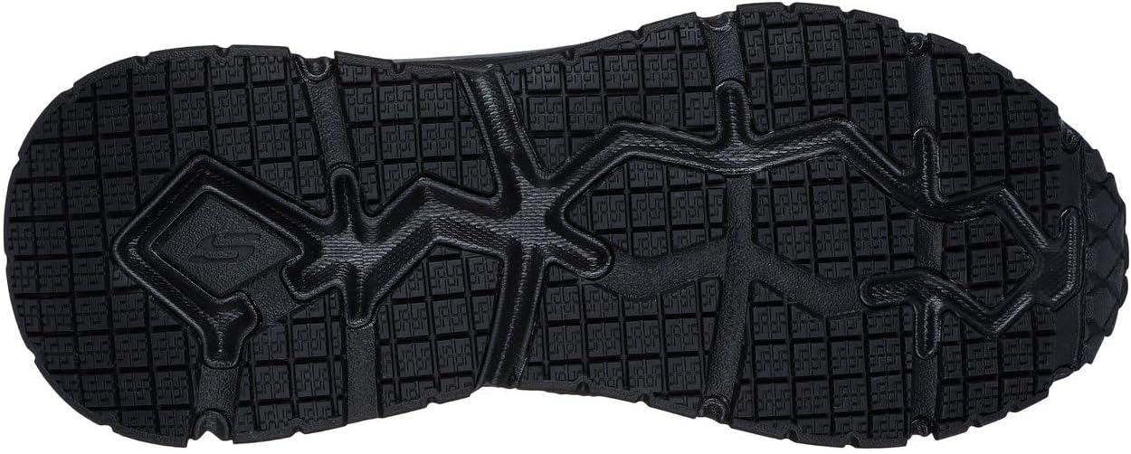 Мужские кроссовки Skechers D'lux Journey SR с защитным носком из углеродного наноматериала, Bkgy — фото 4