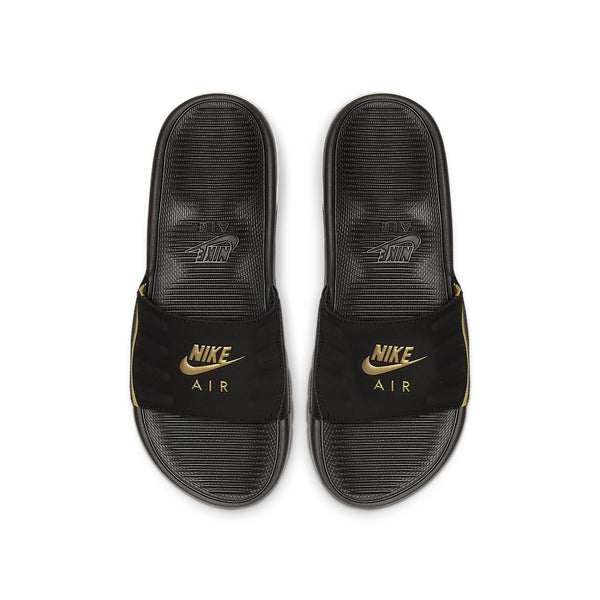Тапочки air max camden slide 'black metallic gold' Nike, черный — фото 3