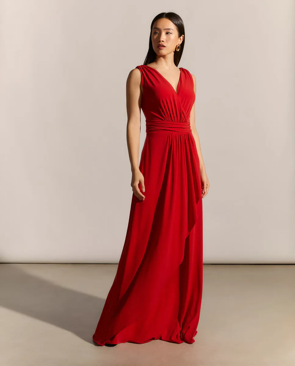 

Длинное вязаное платье Woman Fiesta El Corte Inglés, цвет 600 Rojo