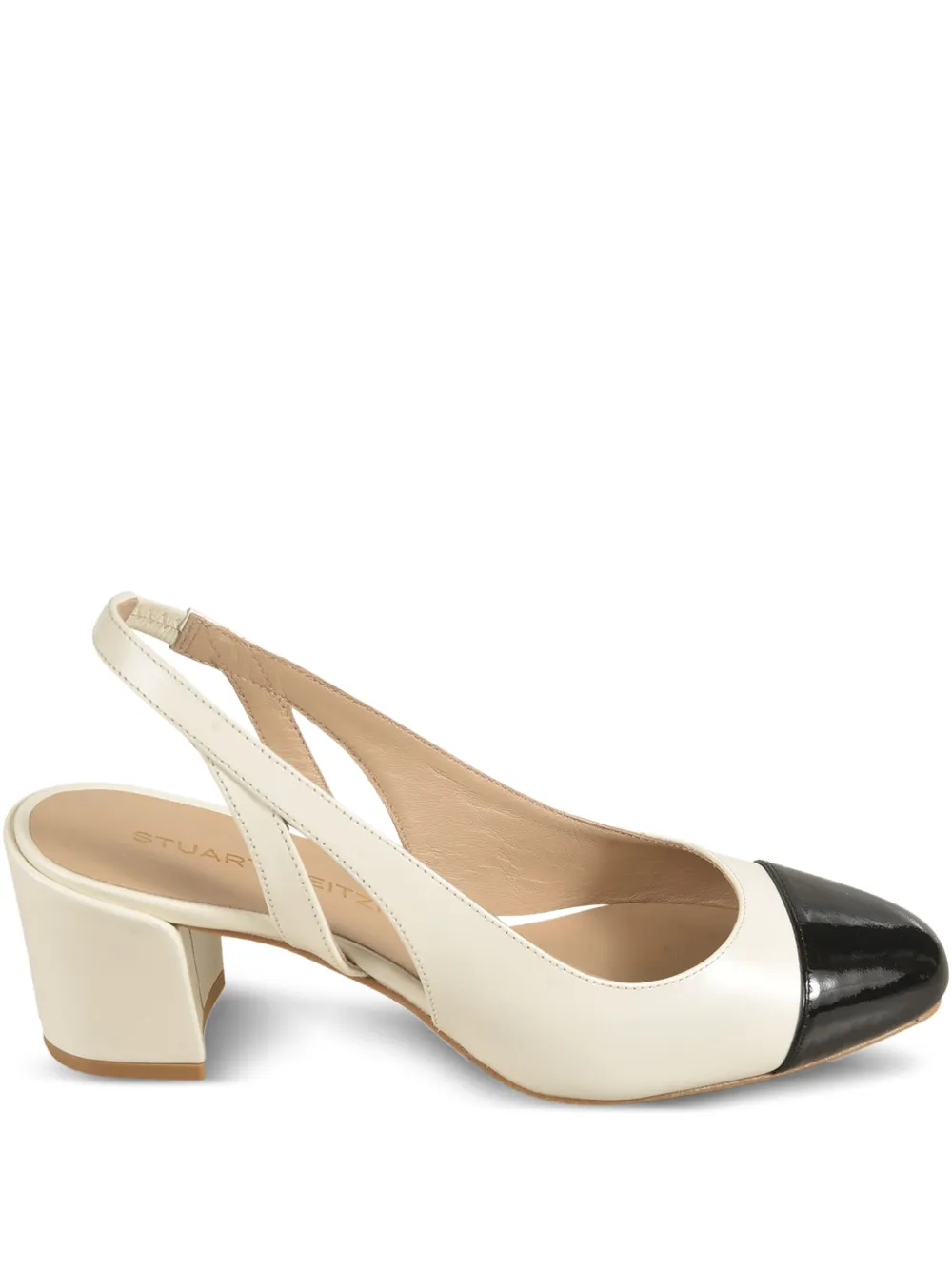 Туфли на блочном каблуке Stuart Weitzman, нейтральный