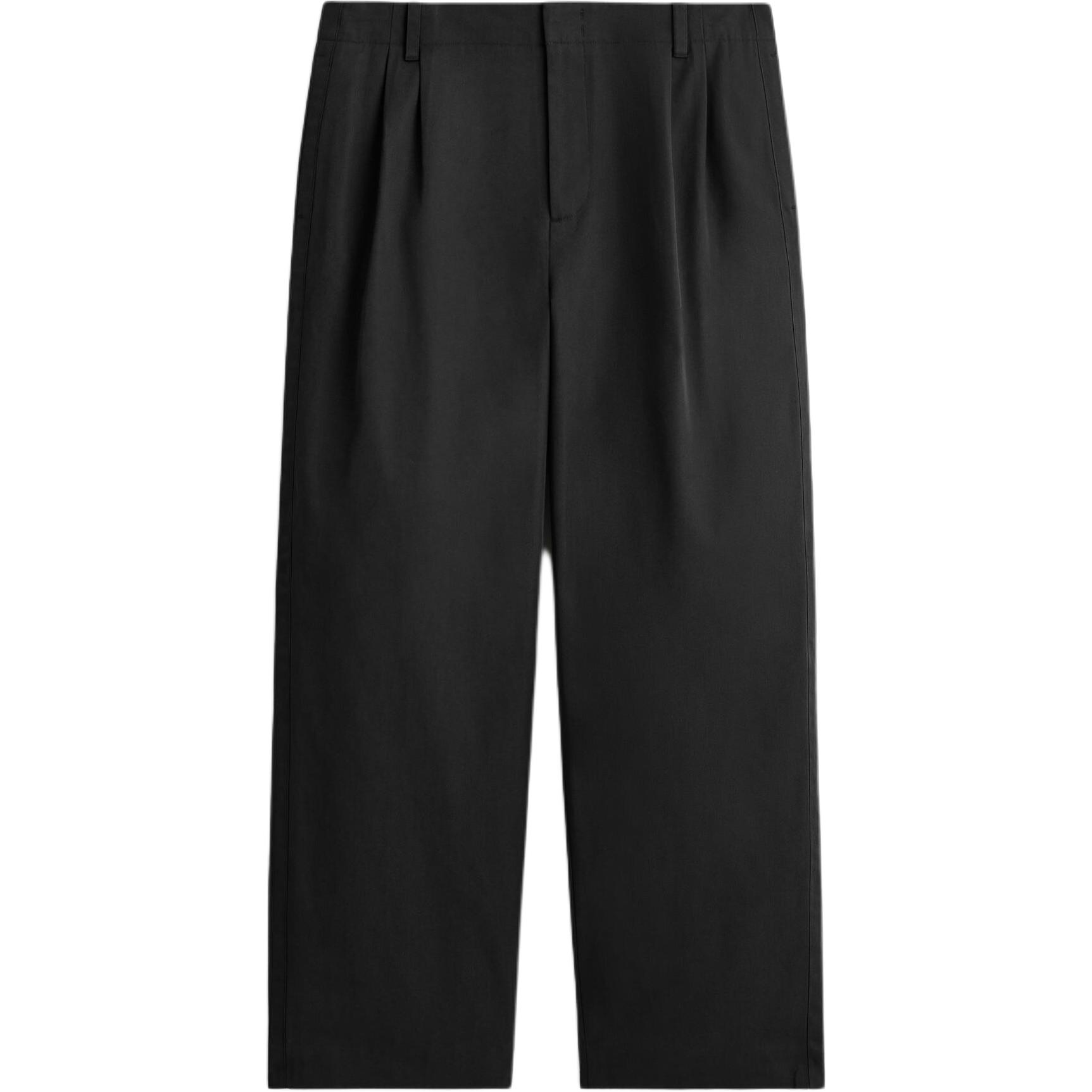 

COS Повседневные брюки мужские Black умеренно широкие