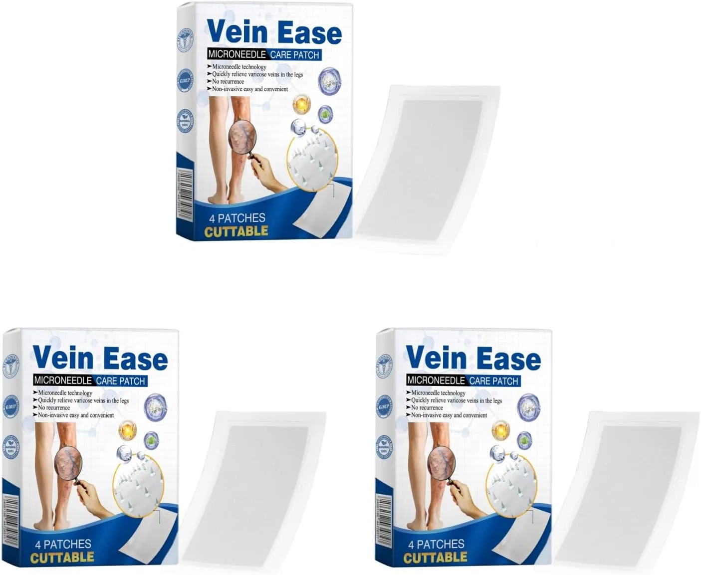 Микроигольные пластыри Venöses Relaxans для ног, 3 шт. Generisch, 3 Stück