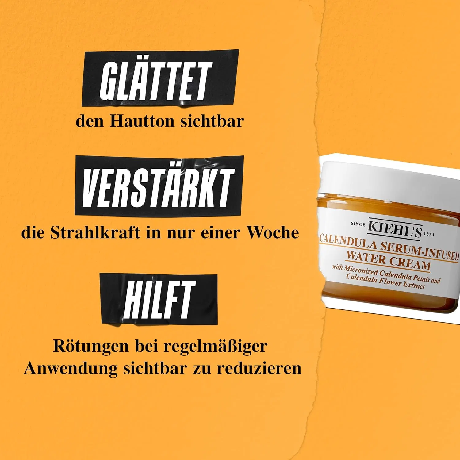 Сыворотка Kiehl's — Увлажняющий «Calendula Serum Infused Water Cream» от — фото 3