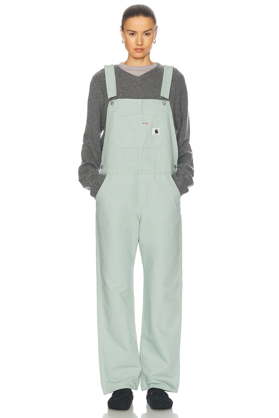 

Комбинезон с прямым нагрудником Carhartt Wip, Frosted Green