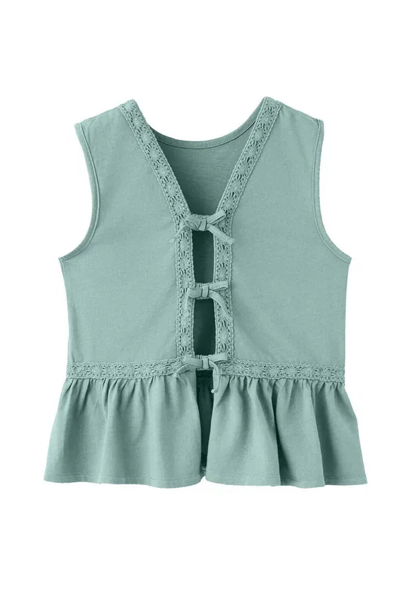 Блуза детская Mango Kids, цвет бирюзовый