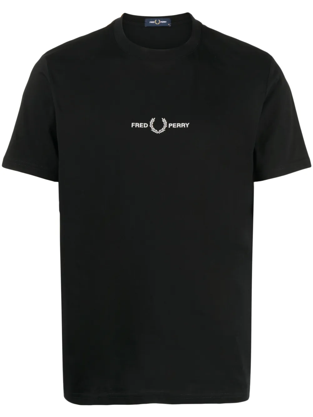 

Футболка с вышитым логотипом Fred Perry, черный