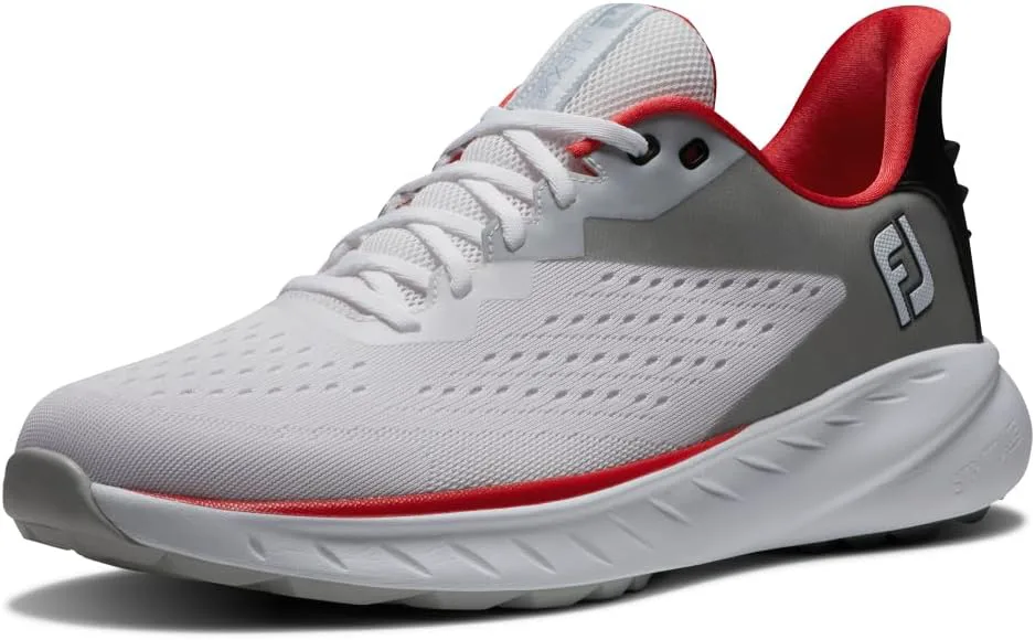 Мужские гольф-туфли FootJoy FJ Flex XP предыдущего сезона, белый/черный/красный — фото 3