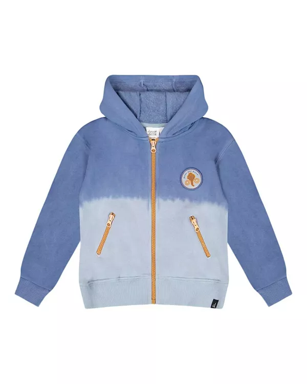 

Детская флисовая куртка на молнии с капюшоном - для малышей и детей постарше Deux Par Deux, синий
