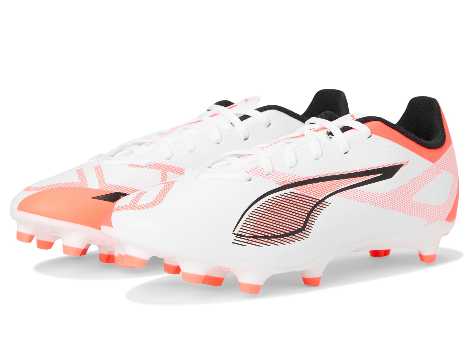 

Кроссовки PUMA Ultra 5 Play Firm, Artificial Ground Soccer Cleats, цвет Puma White-Puma Black-Glowing Red