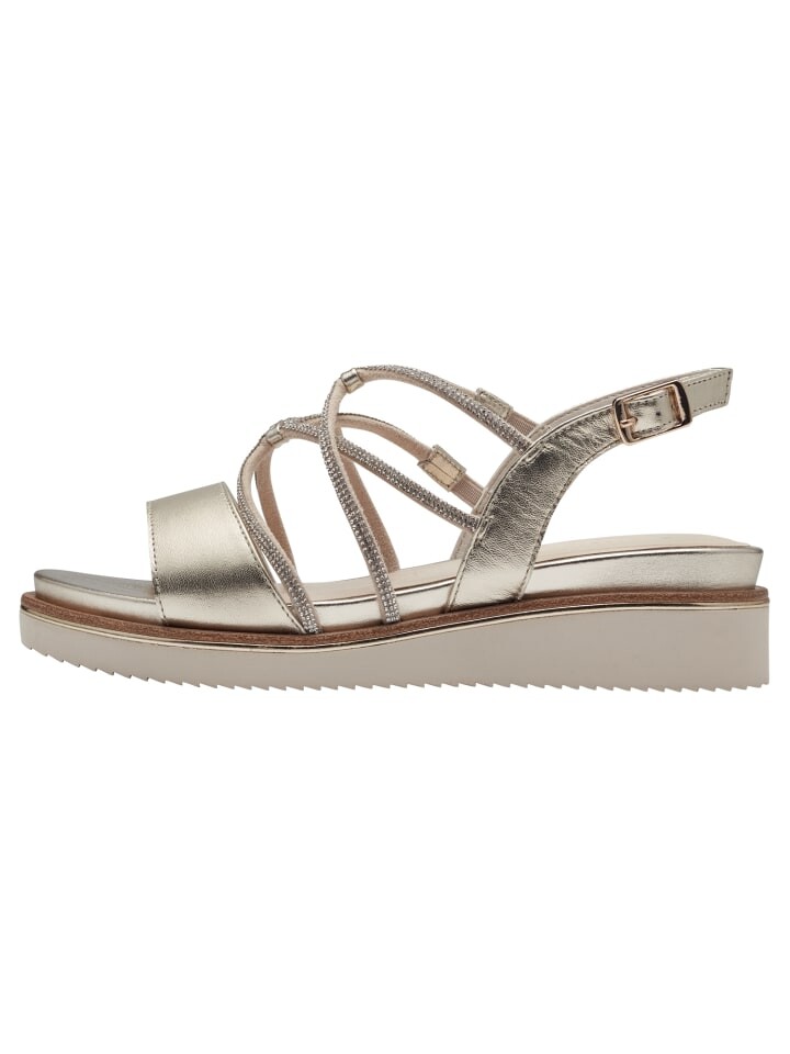 Сандалии на плоской подошве Tamaris Sandalette, цвет light gold — фото 4