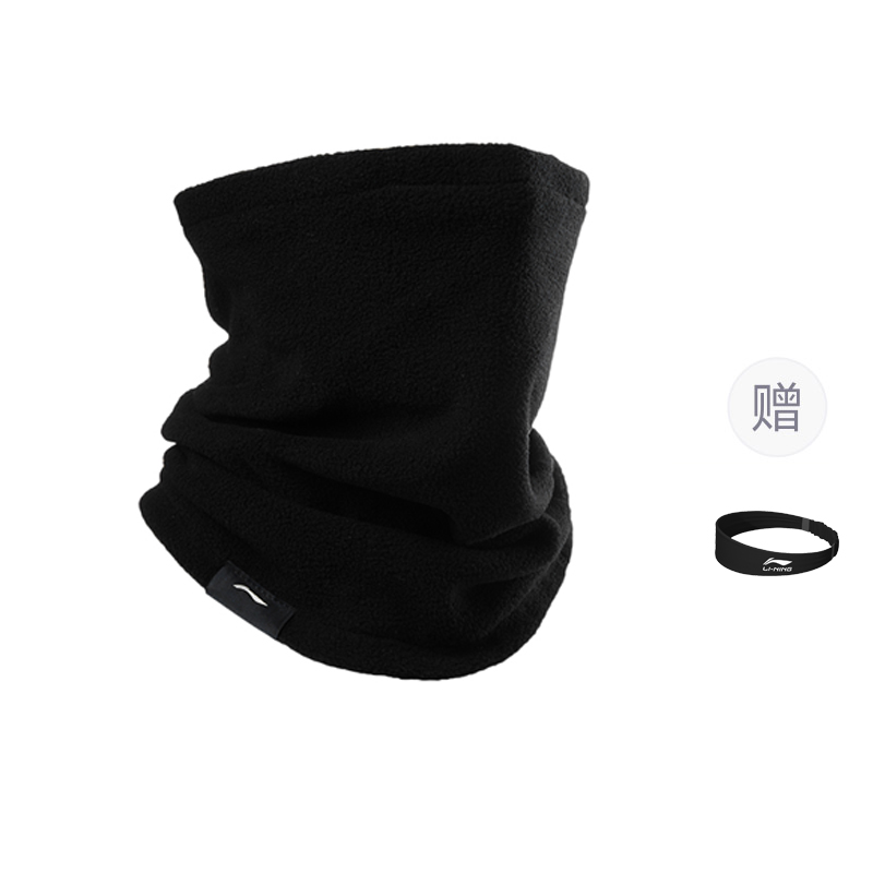 

LINING Ветронепроницаемая и пыленепроницаемая термомаска для велоспорта зимние уличные виды спорта унисекс 27*26см black