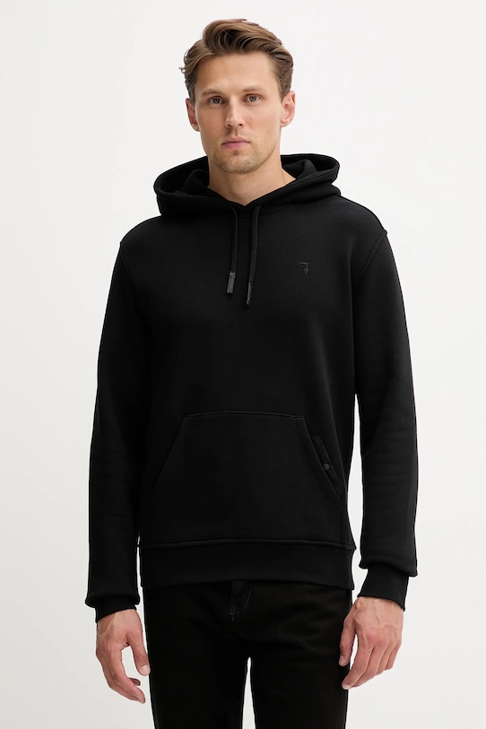 

Хлопковая толстовка Trussardi, черный