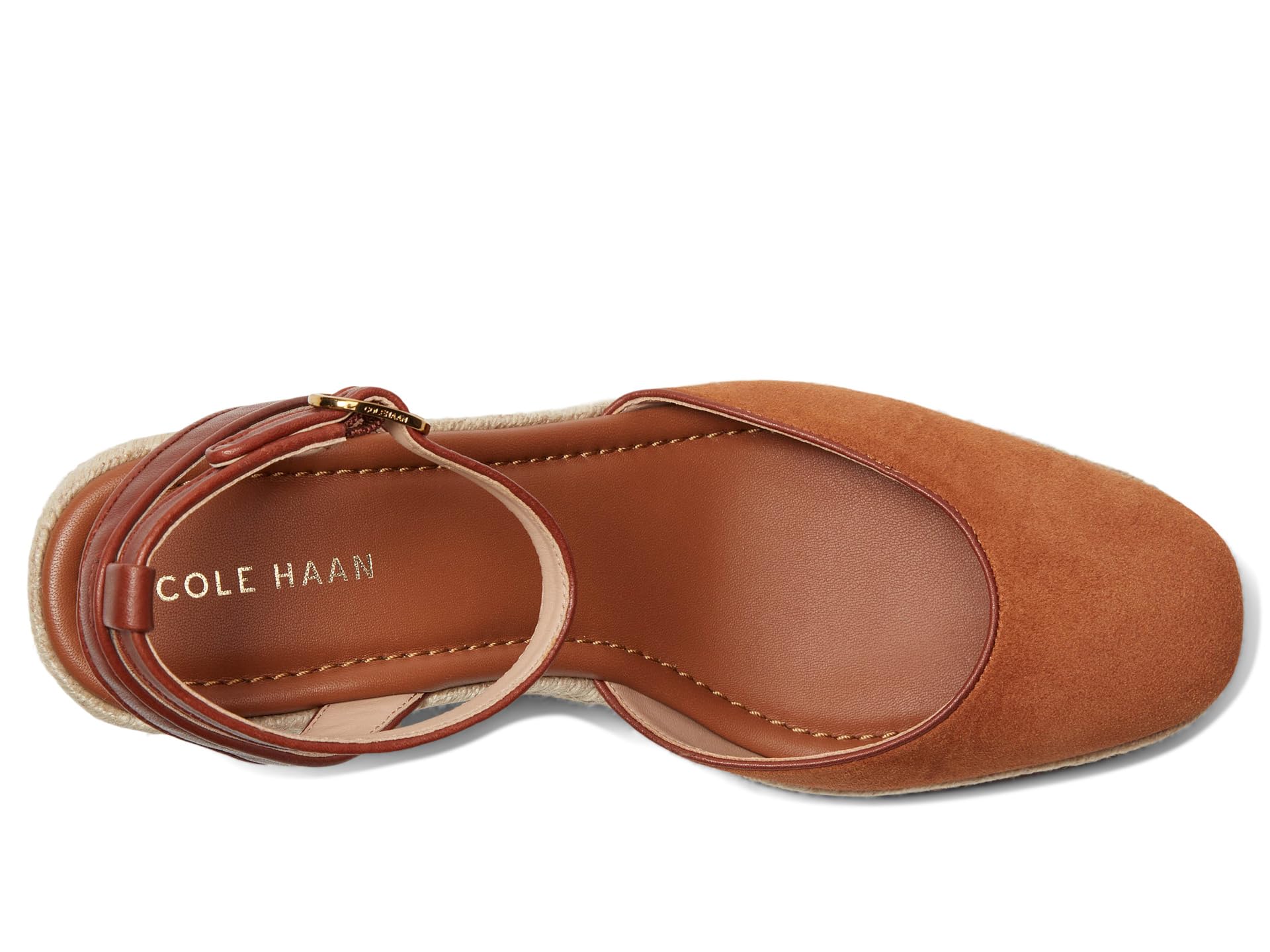 Сандалии Cole Haan Cloudfeel Kyra Espadrille Wedges, цвет British Tan Suede — фото 2