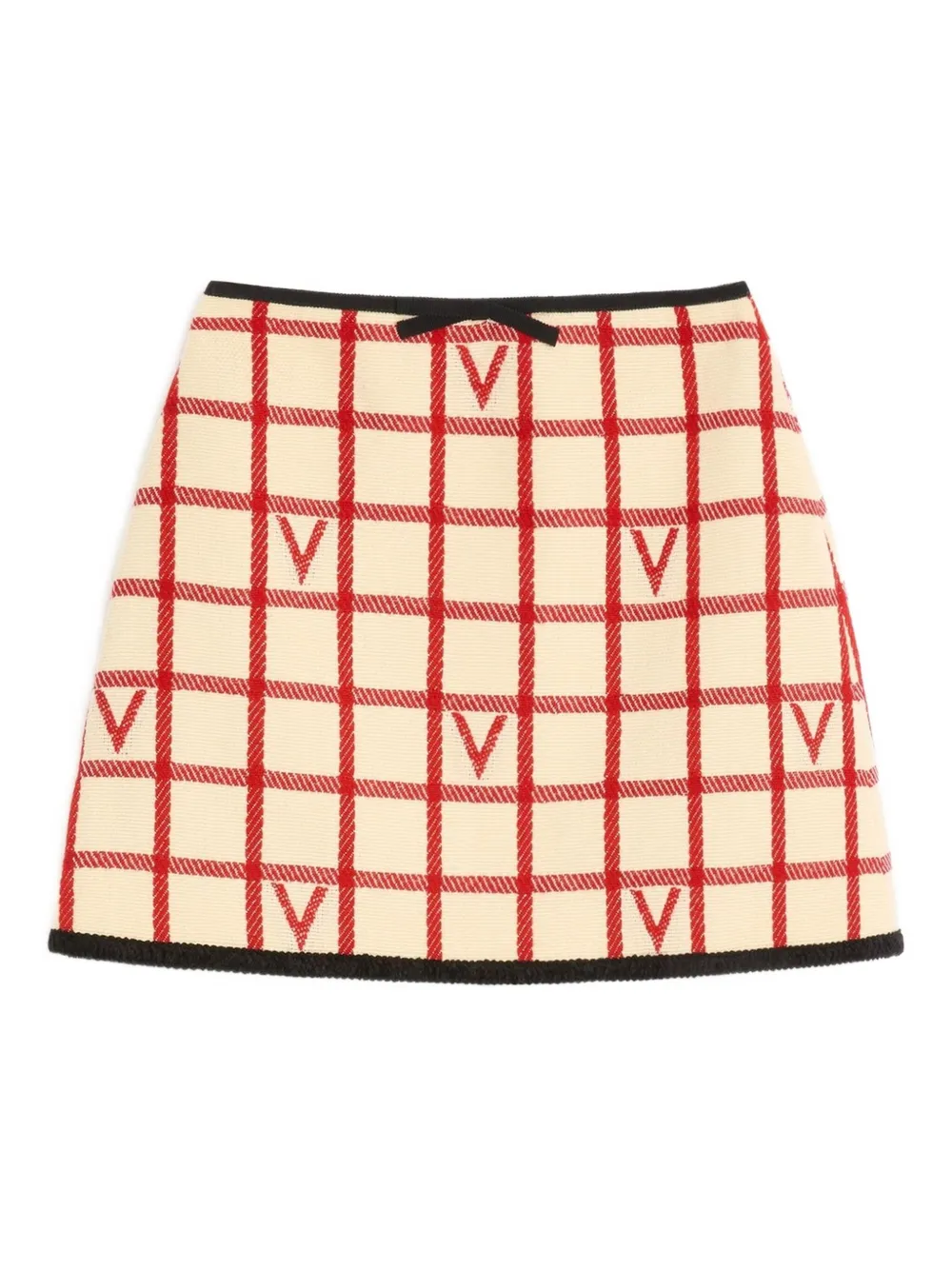 

Юбка мини в клетку VALENTINO GARAVANI, нейтральный