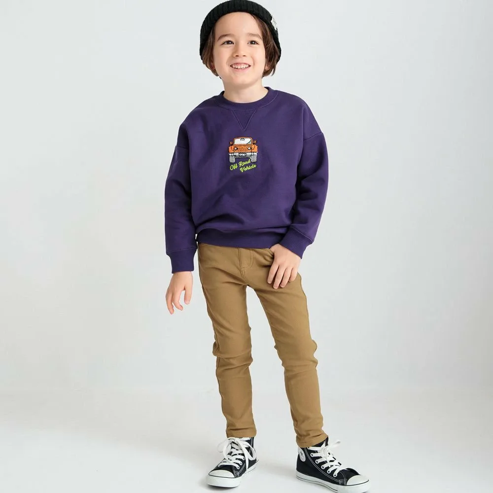 Толстовка с автомобильным рисунком на флисовой подкладке Branshes, purple — фото 3