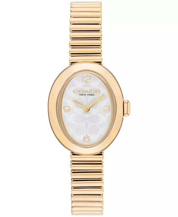 

Женские часы Sammy с эластичным браслетом из нержавеющей стали золотистого оттенка, 22,5 мм Coach, gold