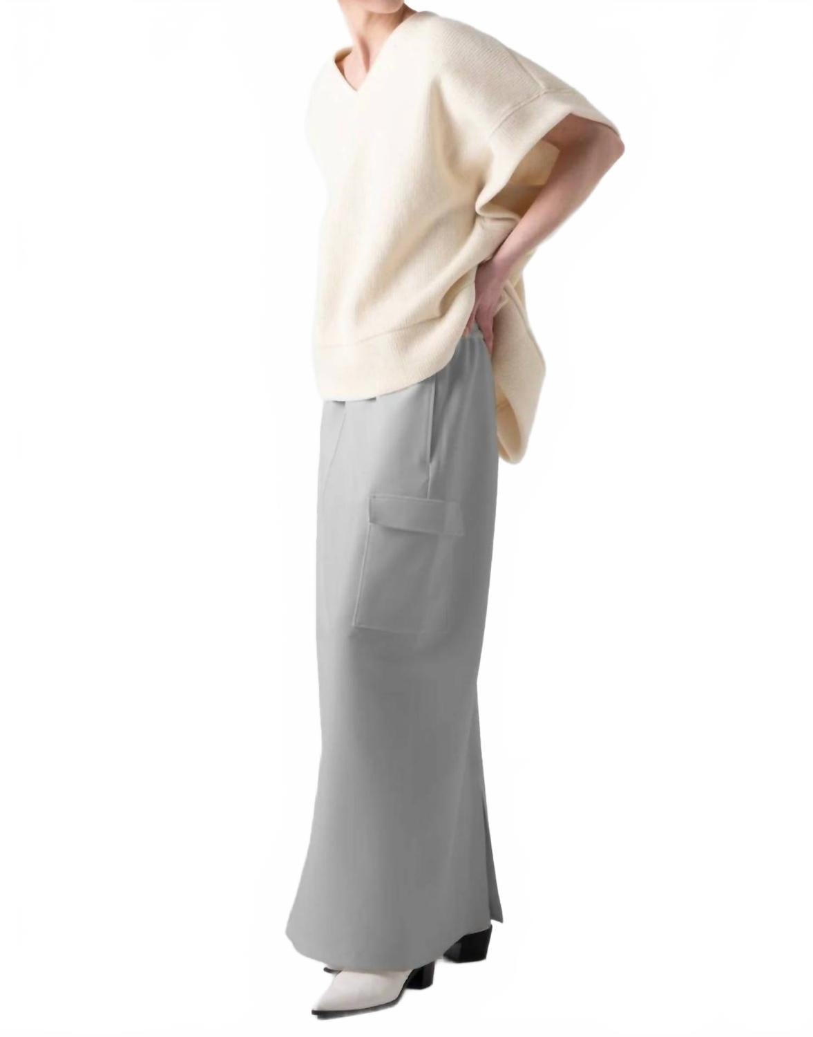 

Хлои Длинная карго-юбка в сером цвете COG The Big Smoke, серый