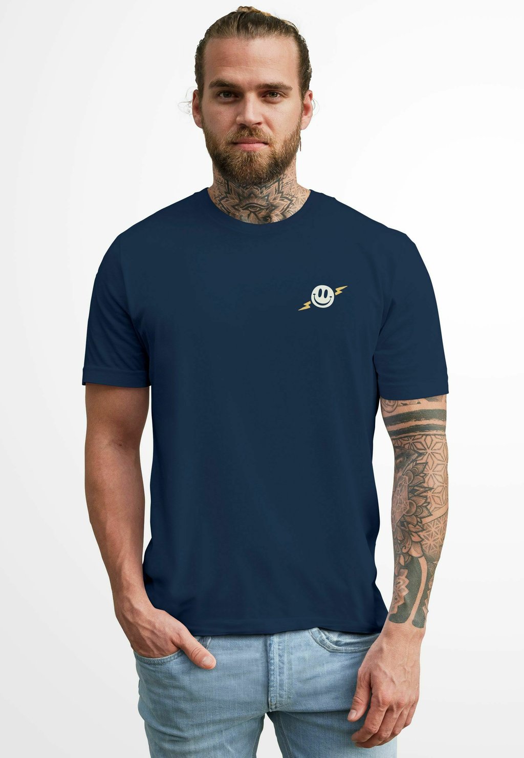 

Футболка с принтом SPRUCH BETTER LUCK NEXT TIME SLOGAN SCHRIFT GRAFIK FASHION Neverless, темно-синий