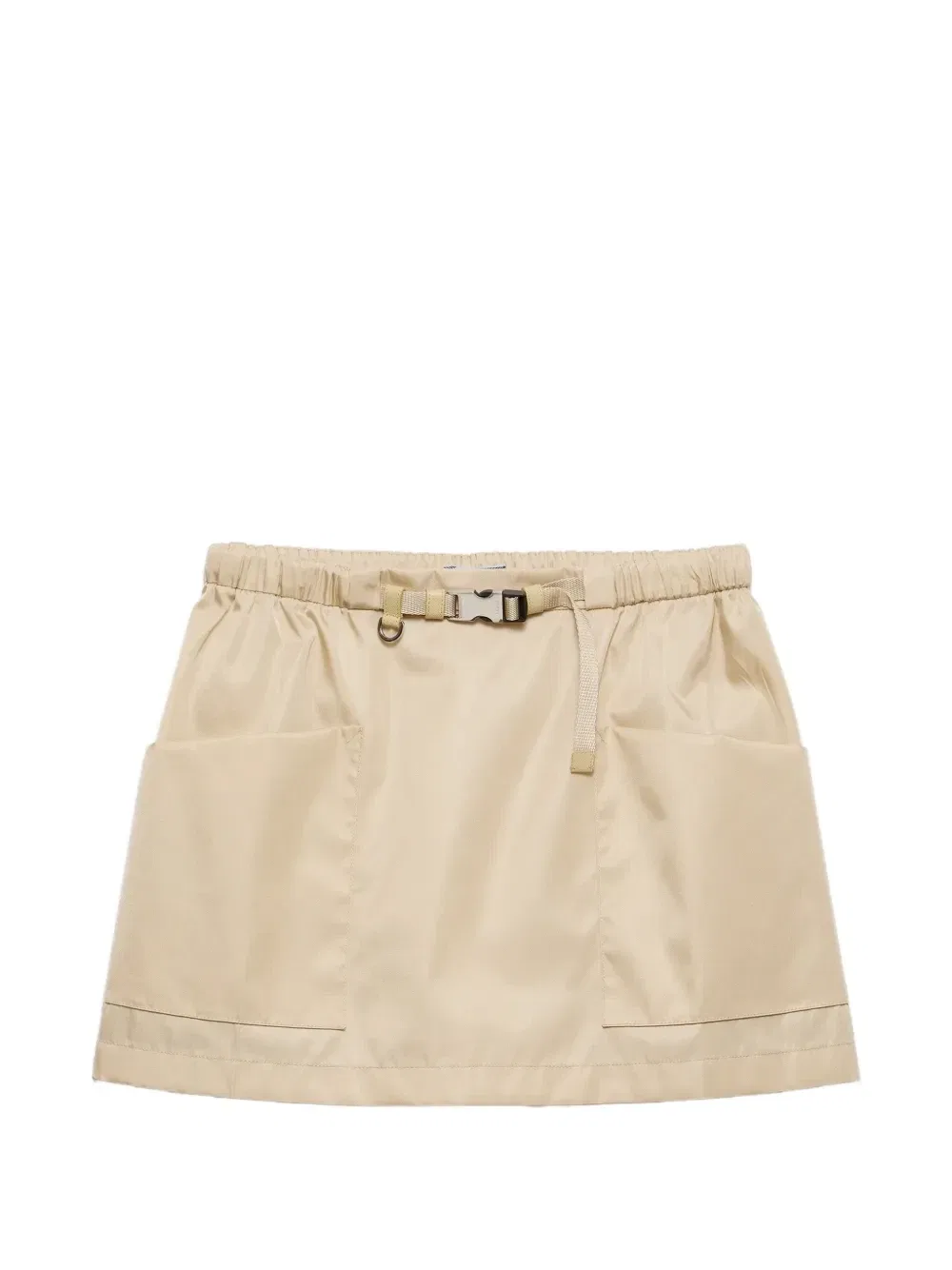 Мини юбка Re-Nylon Prada, бежевый
