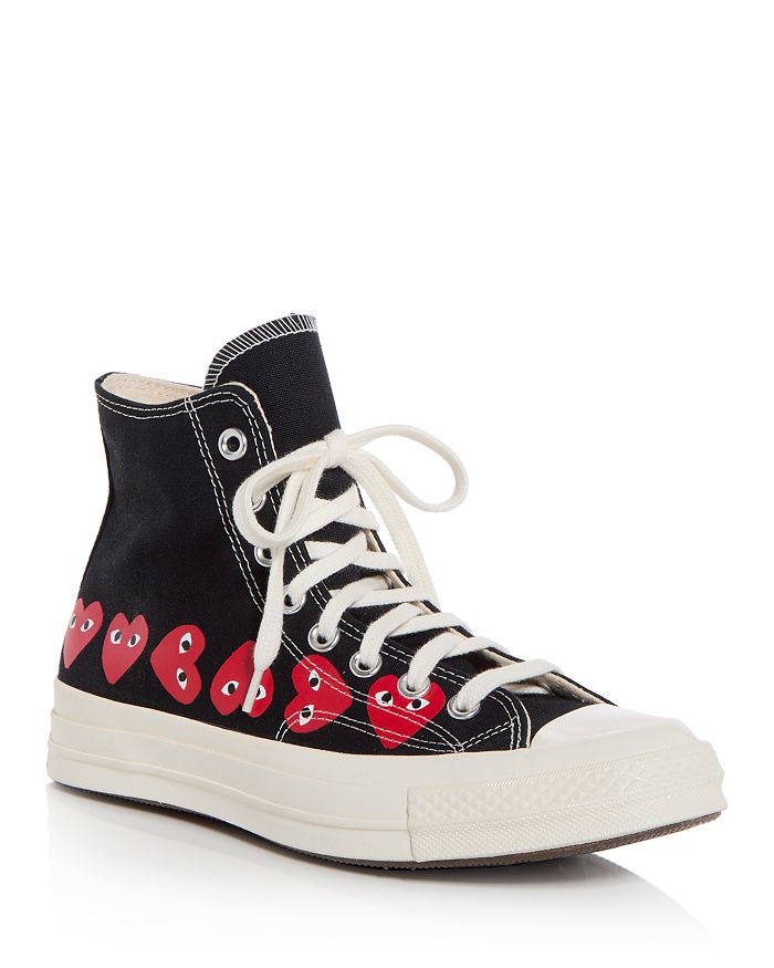 

X Converse Унисекс Chuck 70 Heart High Top кеды Comme Des Garcons PLAY, черный