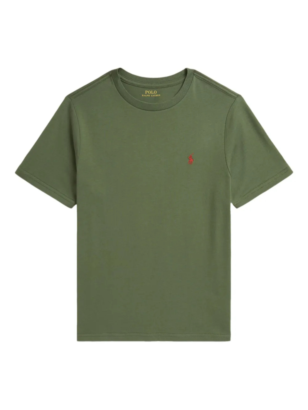 

POLO RALPH LAUREN KIDS футболка с вышитым логотипом, зеленый