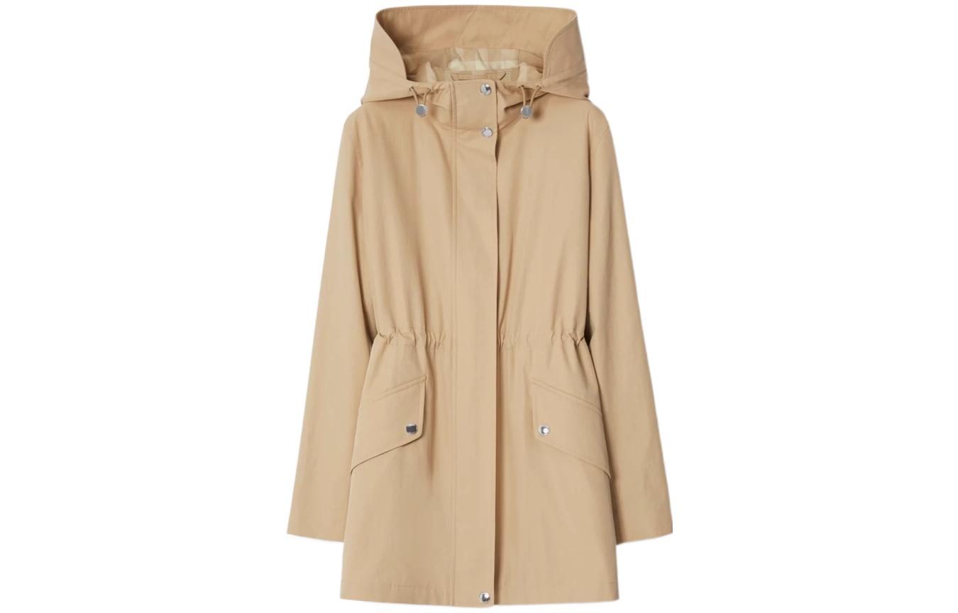 

Пальто женское мягкого желто-коричневого цвета Burberry, Мягкий рыжевато-коричневый