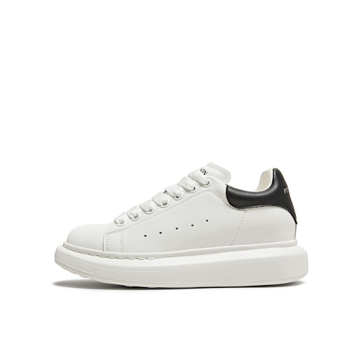 

PT'SON Низкие скейтерские кроссовки унисекс бело-черные, цвет White/Elegant Black