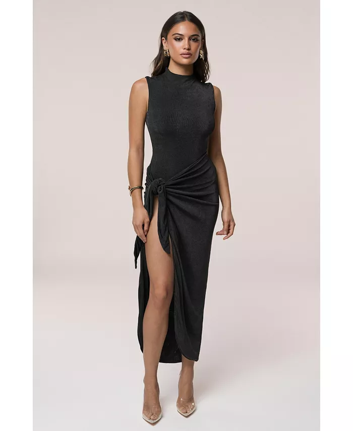 

Женское платье миди Aubree JLUXLABEL, черный