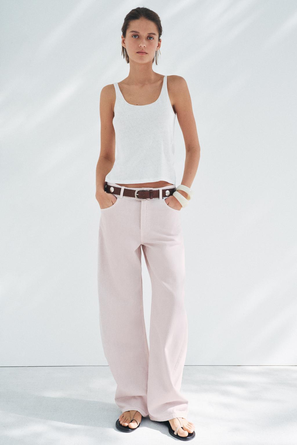 

Джинсы-бочонки с высокой талией ZARA, цвет Lavender
